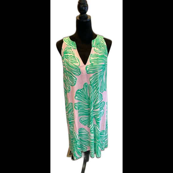 Lilly Pulitzer Ross Shift Dress Size XL Who Let The Fronds out Mandevilla Baby - Picture 2 of 11